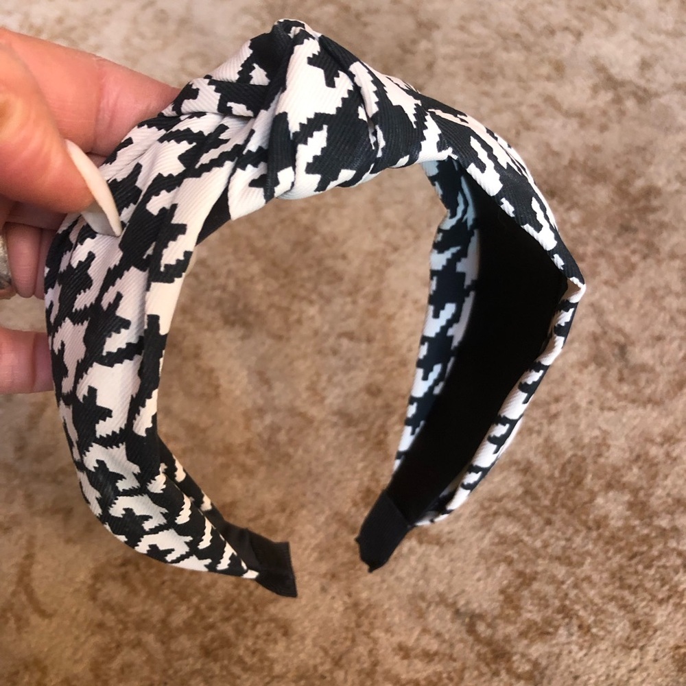 Headband houndstooth